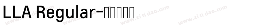 LLA Regular字体转换